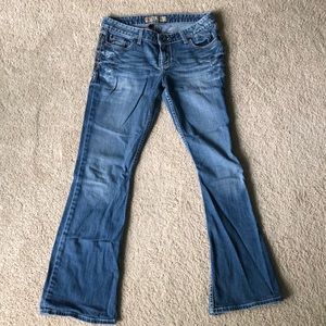 BKE bootcut jeans w/ stitch design